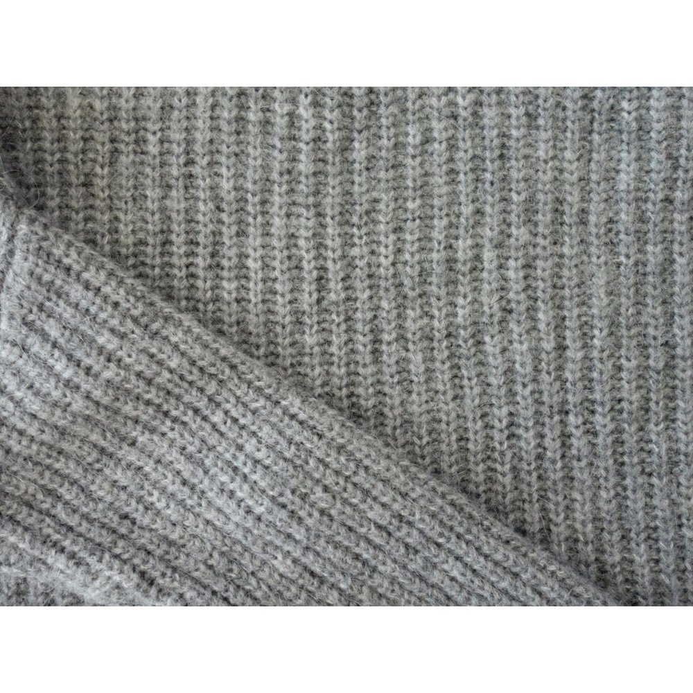 Zara Grey Chunky Ribbed Knit Dolman Sweater sz M - Picture 5 of 5